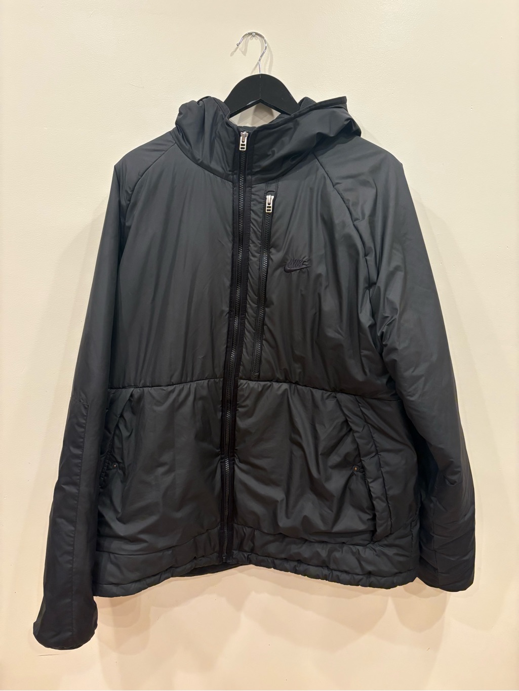 Nike Winter Bubble Zip Pocket Jacker Black Xxl